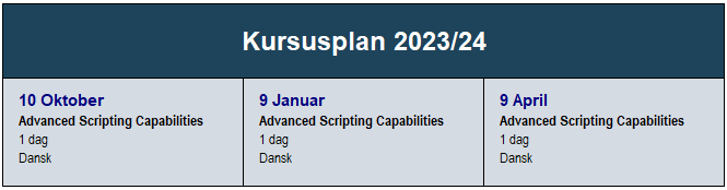 Advanced-Scripting-Capabilities-kursusplan